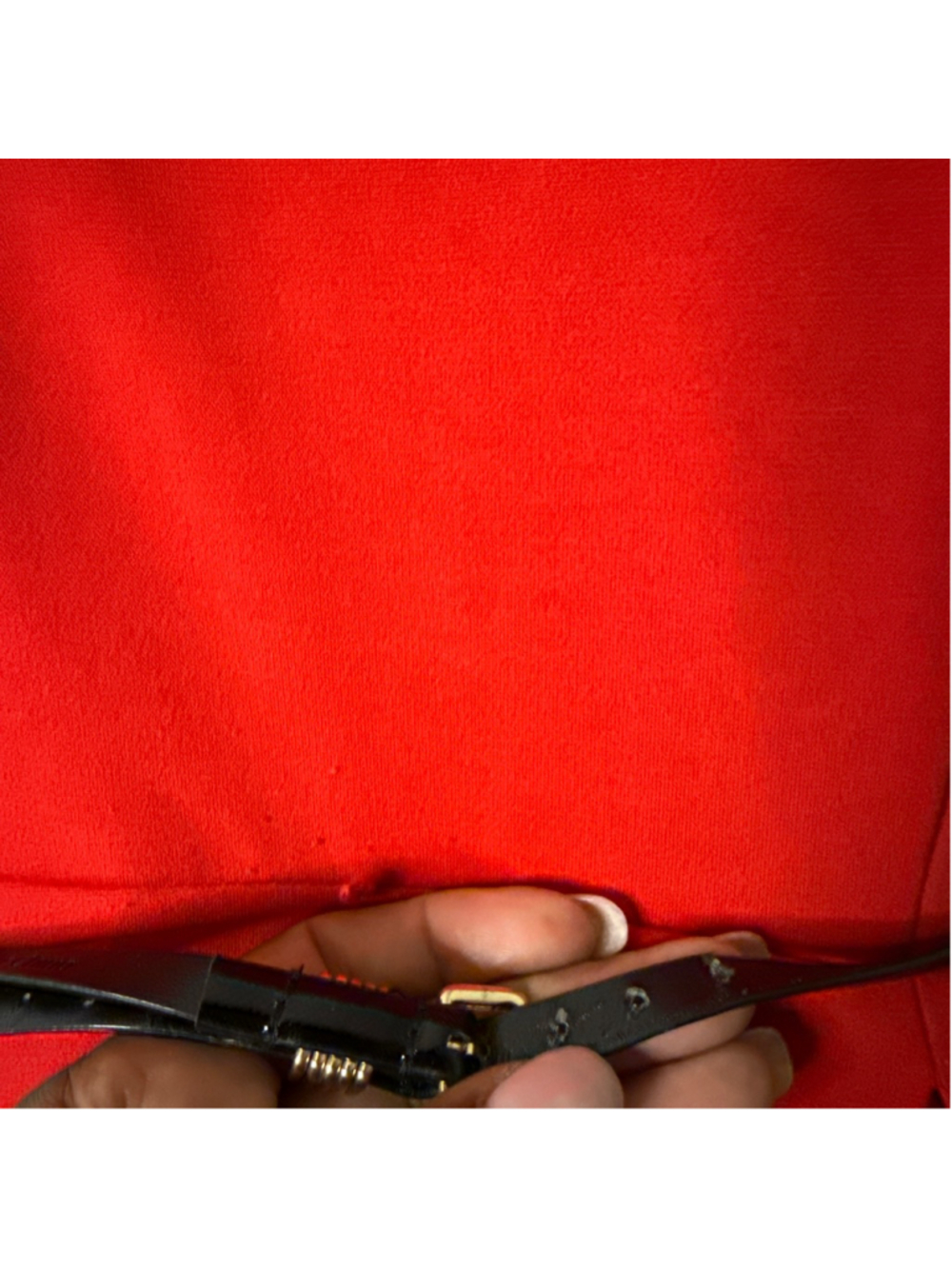 Calvin Klein Red Dress with Black Accents Size 8 - Picture 10 of 17